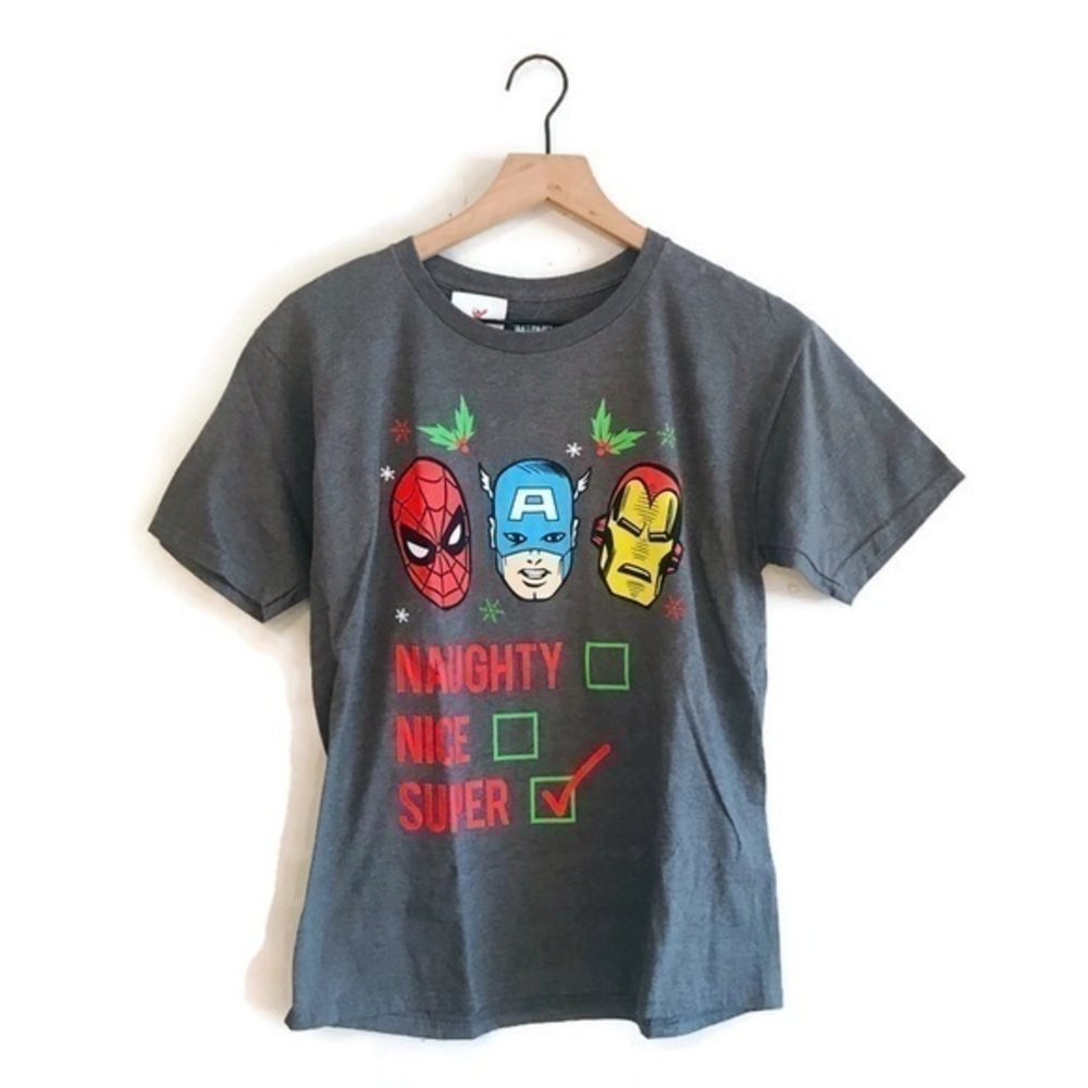 Marvel Christmas Iron Man Spider-Man Captain America Naughty Nice Super size XL